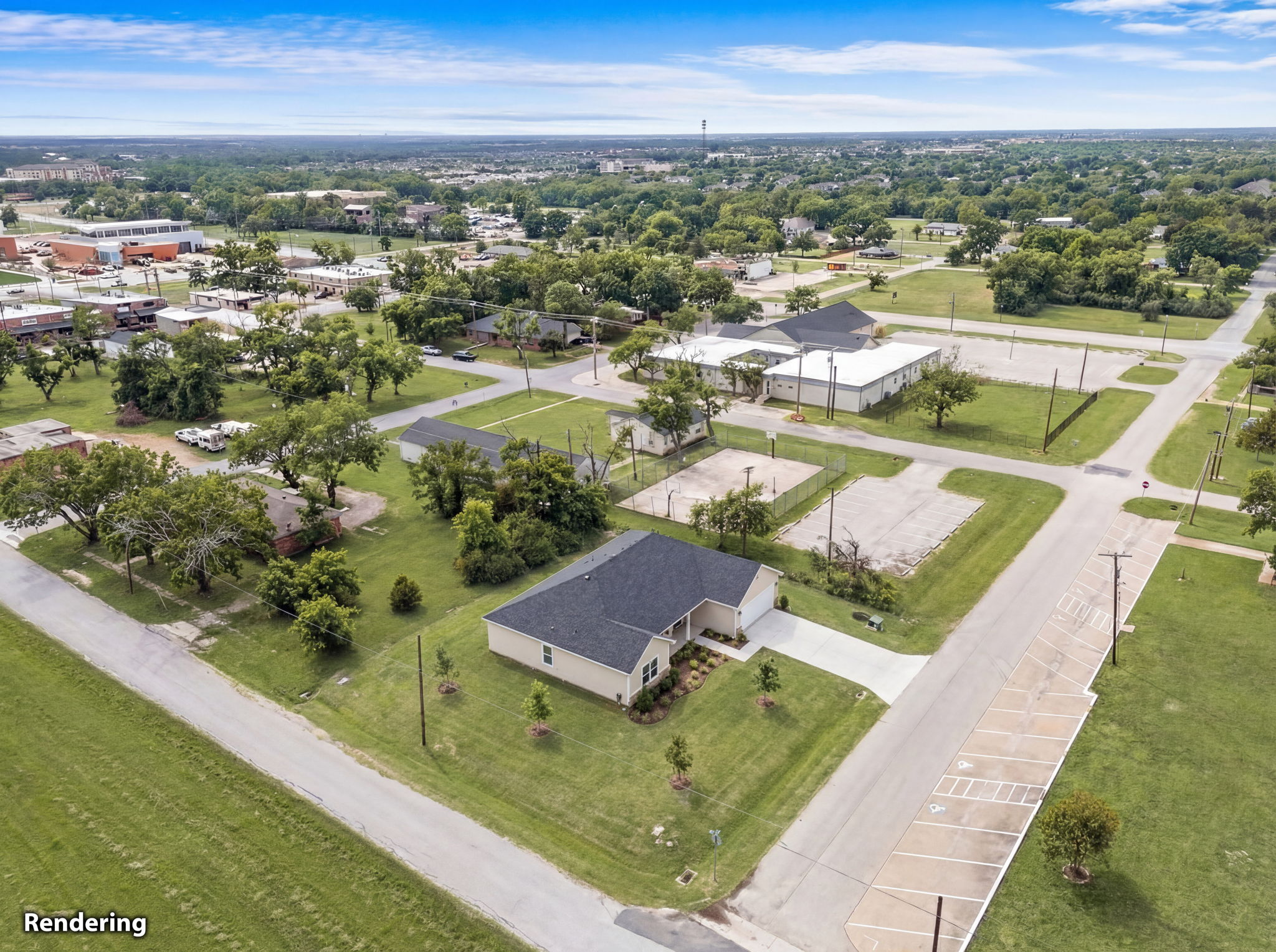 Architectural rendering — residential build concept on the lot
